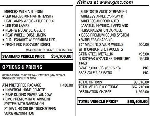 2021 GMC Sierra 1500 AT4