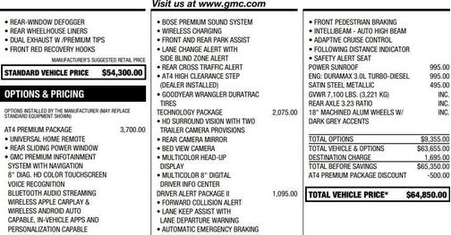 2021 GMC Sierra 1500 AT4