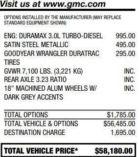 2021 GMC Sierra 1500 AT4