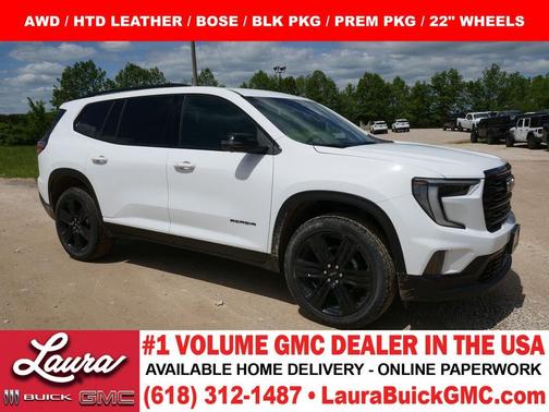 Summit White 2026 GMC Acadia Elevation