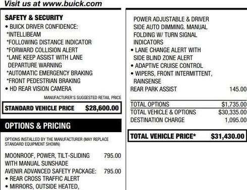 2024 Buick Envista Avenir
