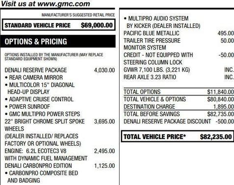 Pacific Blue Metallic 2023 GMC Sierra 1500 Denali