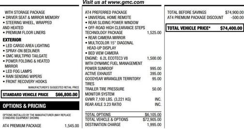 2025 GMC Sierra 1500 AT4