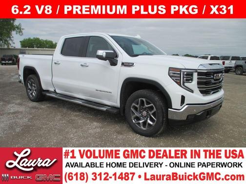 Summit White 2026 GMC Sierra 1500 SLT