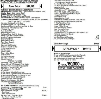 2020 RAM 1500 Big Horn