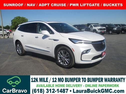 White Frost Tri-Coat 2024 Buick Enclave Avenir