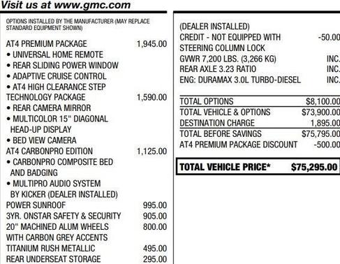 2023 GMC Sierra 1500 AT4
