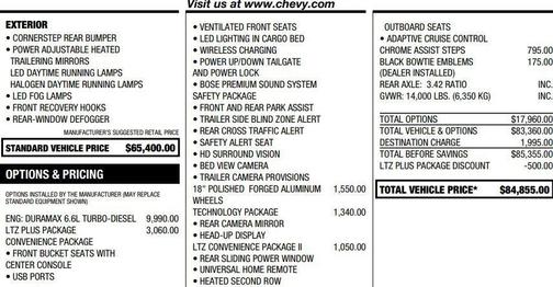 Sterling Gray Metallic 2025 Chevrolet Silverado 3500 LTZ