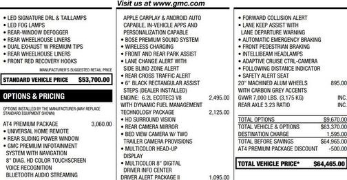 2020 GMC Sierra 1500 AT4