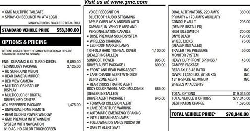 2020 GMC Sierra 2500 AT4