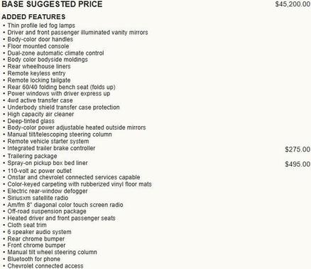 2018 Chevrolet Silverado 1500 LT