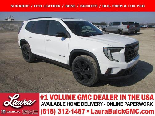 Summit White 2026 GMC Acadia Elevation