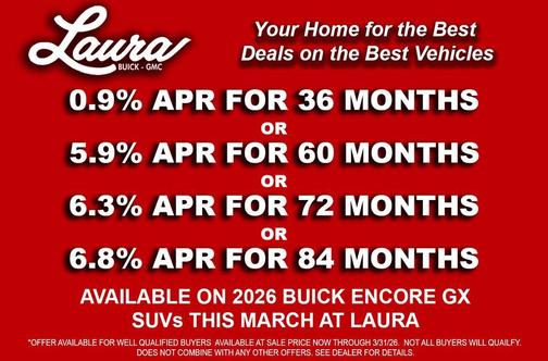 Ceramic White 2026 Buick Encore GX Sport Touring