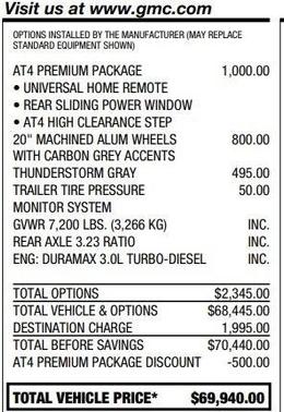 2024 GMC Sierra 1500 AT4