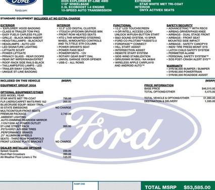 2025 Ford Explorer ST-Line