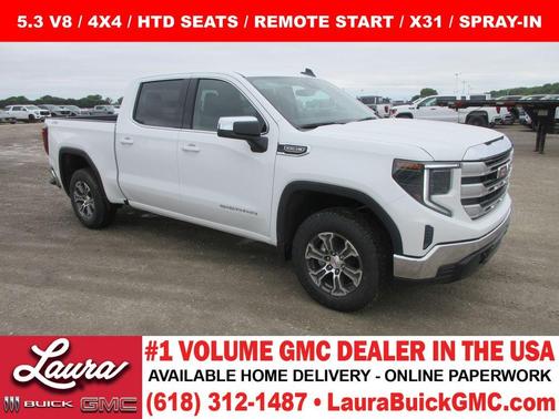 Summit White 2026 GMC Sierra 1500 SLE