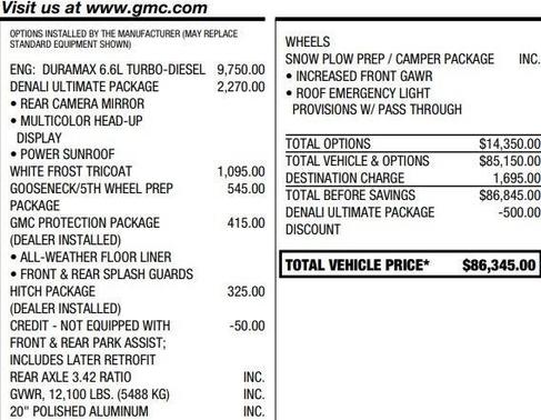 2022 GMC Sierra 3500 Denali