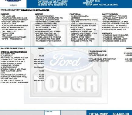 Glacier Gray Metallic 2026 Ford F-250 Platinum