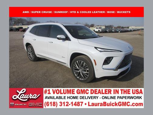 White Tri-Coat 2026 Buick Enclave Avenir