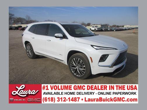 White Tri-Coat 2026 Buick Enclave Avenir