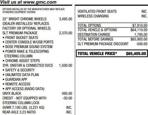 Onyx Black 2023 GMC Sierra 1500 SLT