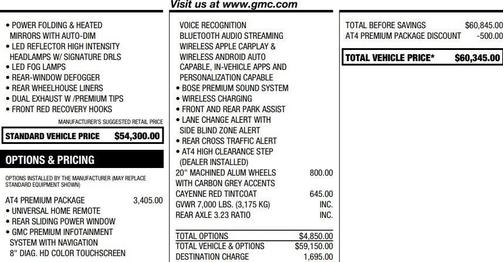 2021 GMC Sierra 1500 AT4