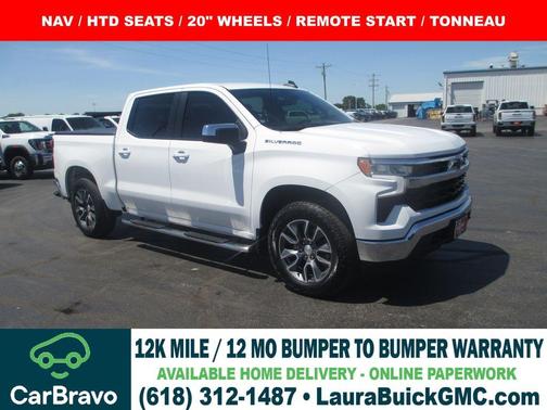 Summit White 2023 Chevrolet Silverado 1500 LT