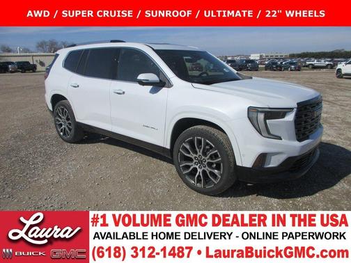 Glacier White 2026 GMC Acadia DENALI ULTIMATE
