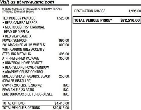 2024 GMC Sierra 1500 AT4