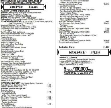 2021 RAM 2500 Laramie