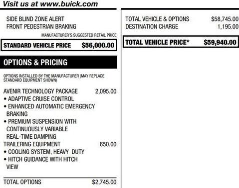 2021 Buick Enclave Avenir