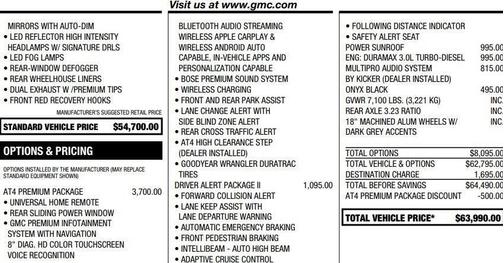 2021 GMC Sierra 1500 AT4