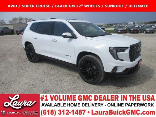 Summit White 2026 GMC Acadia DENALI ULTIMATE