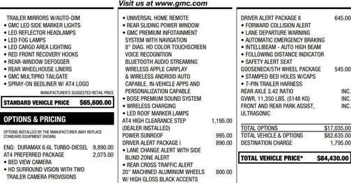 Summit White 2023 GMC Sierra 2500 AT4