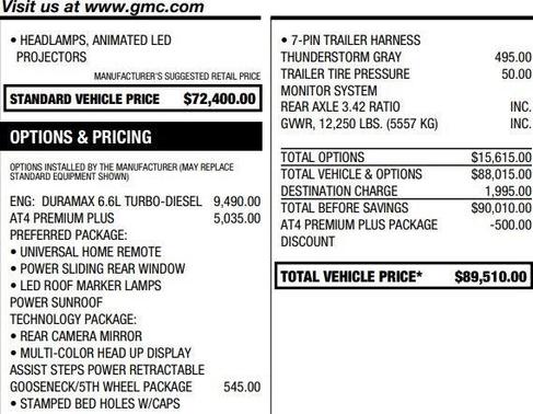 2025 GMC Sierra 3500 AT4