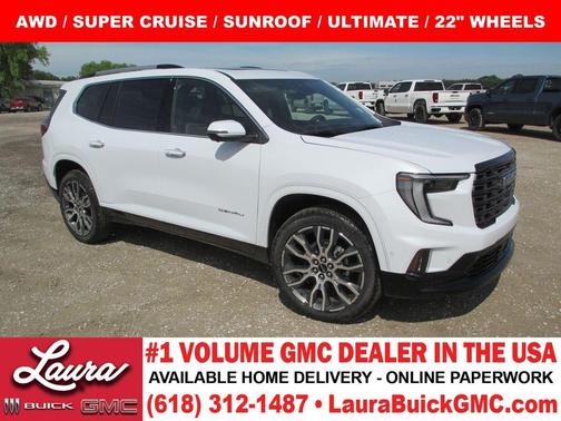 Glacier White 2026 GMC Acadia DENALI ULTIMATE