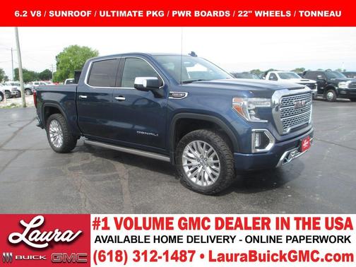 Pacific Blue Metallic 2019 GMC Sierra 1500 Denali