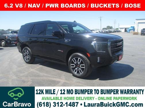 Onyx Black 2022 GMC Yukon AT4