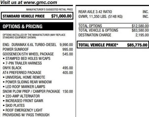 2025 GMC Sierra 2500 AT4