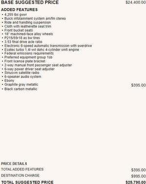Graphite Gray Metallic 2018 Buick Encore Preferred