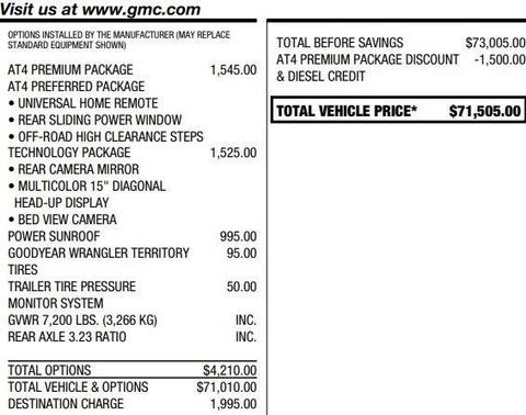 2025 GMC Sierra 1500 AT4