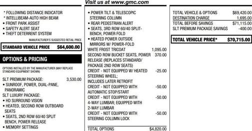 2022 GMC Yukon XL SLT