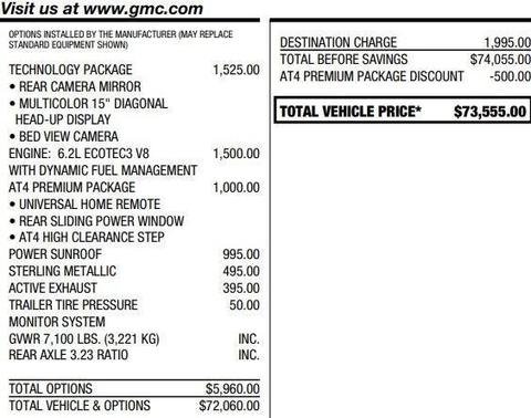 2024 GMC Sierra 1500 AT4