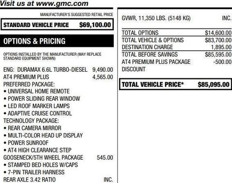 2024 GMC Sierra 2500 AT4