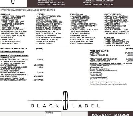 2024 Lincoln Aviator Black Label AWD