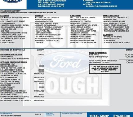 2021 Ford F-150 Lariat