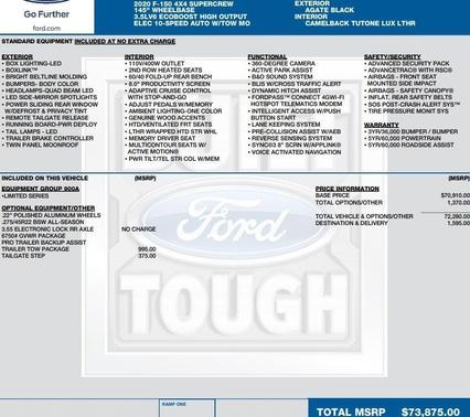 2020 Ford F-150 Limited