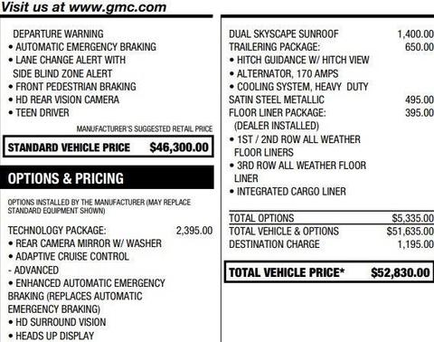 2020 GMC Acadia Denali