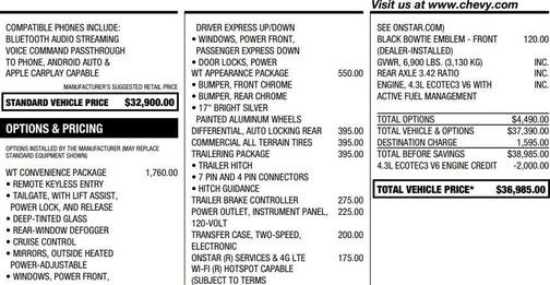 2019 Chevrolet Silverado 1500 WT