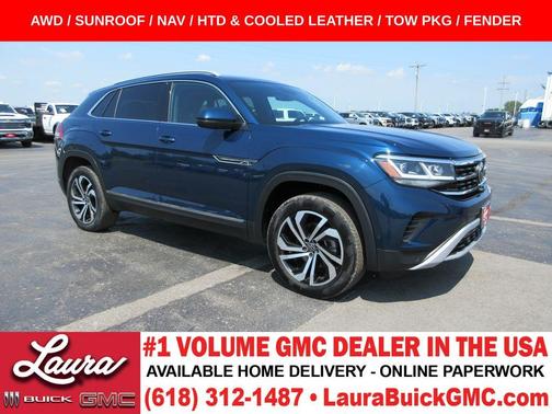 Tourmaline Blue Metallic 2020 Volkswagen Atlas Cross Sport 3.6L V6 SEL Premium